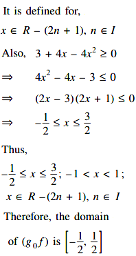 If The Function F X 1 2 Tan Px 2 1 X 1 And G X 3 4x 4x 2 Then The Domain Of Gof Is Sarthaks Econnect Largest Online Education Community