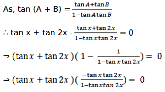 Solve The Following Equations Tan X Tan 2x Tan 3x Sarthaks Econnect Largest Online Education Community