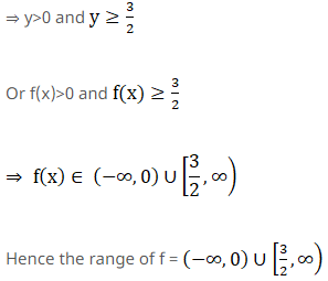 Find The Range Of The Function F X 3 2 X 2 Sarthaks Econnect Largest Online Education Community