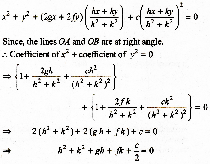 Let S X 2 Y 2 2gx 2fy C 0 Be A Given Circle Find The Locus Of The Foot Of The Perpendicular Sarthaks Econnect Largest Online Education Community