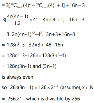 Using Binomial Theorem Show That 3 4n 1 16n 3 Is Divisible By 256 If N Is A Positive Integer Sarthaks Econnect Largest Online Education Community