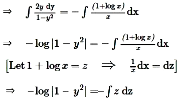 Find The Particular Solution Of The Differential Equation 1 Y 2 1 Log X Dx 2xy Dy 0 Given That Y 0 When X 1 Sarthaks Econnect Largest Online Education Community