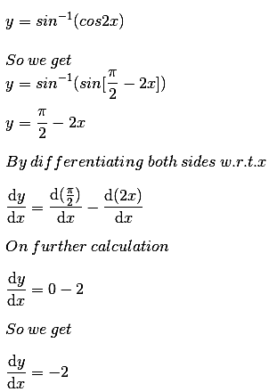 Differentiate The Sin 1 1 Tan 2x 1 Tan 2x W R T X Sarthaks Econnect Largest Online Education Community