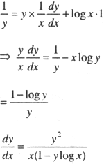 If Y X X X To Then Prove That Dy Dx Y 2 X 1 Y Log X Sarthaks Econnect Largest Online Education Community