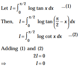 The Value Of The Integral Log Tan X Dx X 0 P 2 Is Equal To Sarthaks Econnect Largest Online Education Community