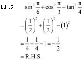 Prove That Sin 2 P 6 Cos 2 P 3 Tan 2 P 4 1 2 Sarthaks Econnect Largest Online Education Community