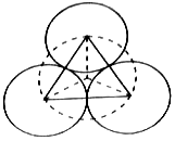 Tetrahedral void formed by covering trigonal void by spheres of lower layer