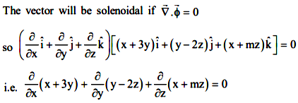 Find The Constant M Such That The Vector ϕ X 3y I Y 2z J X Mz K Is Solenoidal Sarthaks Econnect Largest Online Education Community