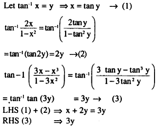 Prove That Tan 1x Tan 1 2x 1 X 2 Tan 1 3x X 3 1 3x 2 Sarthaks Econnect Largest Online Education Community