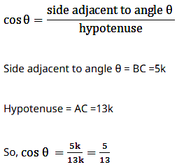 If sin θ = 12/13, then find the value of cos θ and tan θ. - Sarthaks  eConnect