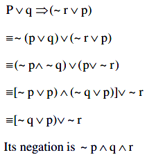 Negation Of The Boolean Statement P V Q R V P Is Equivalent To Sarthaks Econnect Largest Online Education Community