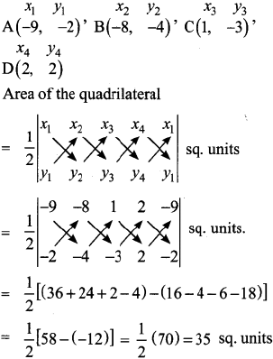 Find The Area Of The Quadrilateral Whose Vertices Are At I 9 2 8 4 2 2 And 1 3 Ii 9 0 8 6 1 2 And 6 3 Sarthaks Econnect Largest Online Education Community
