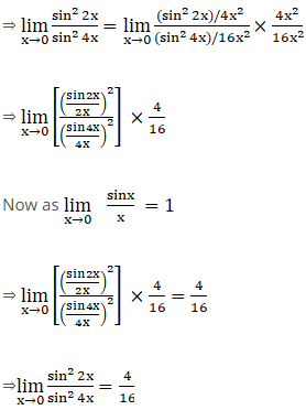 Evaluate Lim X 0 Sin 2 2x Sin 2 4x Sarthaks Econnect Largest Online Education Community