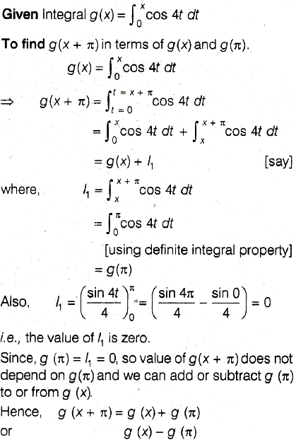 If Gx ∫x → 0x Cos 4t Dtthen Gx Pi Is Equal To Sarthaks Econnect Largest Online 7161