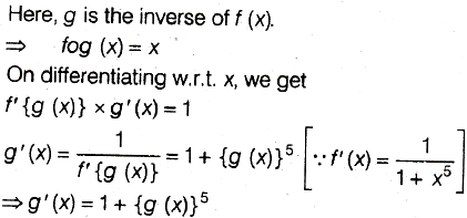 If G Is The Inverse Of A Function F And F X 1 1 X 5 Then G X Is Equal To Sarthaks Econnect Largest Online Education Community