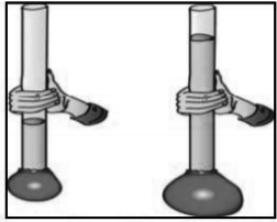 What is the effect on pressure of the liquid when height of the