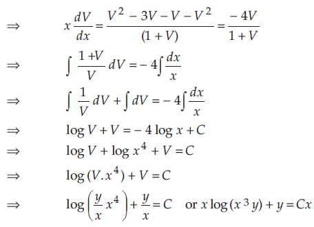 Solve The Following Differential Equation 3xy Y 2 Dx X 2 Xy Dy 0 Sarthaks Econnect Largest Online Education Community