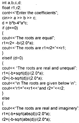 write-a-c-program-to-display-the-roots-of-quadratic-equation-sarthaks-econnect-largest