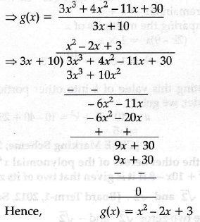 On Dividing A Polynomial 3x 3 4x 2 5x 13 By A Polynomial G X The Quotient And The Remainder Are Sarthaks Econnect Largest Online Education Community