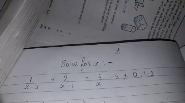 Solve For X 1 X 2 2 X 1 6 X Sarthaks Econnect Largest Online Education Community