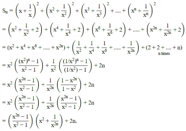 the-sum-of-first-10-terms-of-the-series-left-x-frac-1-x-right