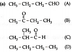 isomers compound cyclic non functional molecular carbonyl formula three towards reactive hcn addition sarthaks caused hinderance ketones aldehydes alkane higher