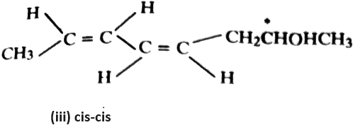 Since the compound has two dissimilarly substituted double bonds, the number of geometrical isomers will be