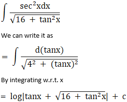 Evaluate Sec 2 X 16 Tan 2 X Dx Sarthaks Econnect Largest Online Education Community