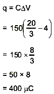 charge on capacitor