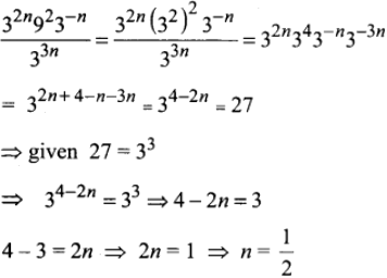 Simplify And Hence Find The Value Of N 3 2n 9 2 3 N 3 3n 27 Sarthaks Econnect Largest Online Education Community