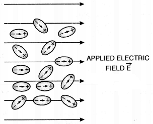 Electric field on polar molecules