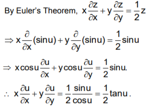 If U Sin 1 X Y X Y Prove That X U X Y U Y 1 2 Tan U Sarthaks Econnect Largest Online Education Community