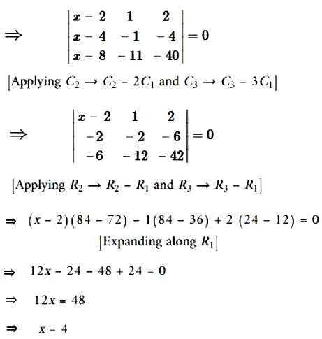 Using Properties Of Determinant Solve The Following For X X 2 2x 3 3x 4 X 4 2x 9 3x 16 X 8 2x 27 3x 64 0 Sarthaks Econnect Largest Online Education Community