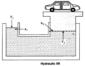 a slight pressure is transmitted through the liquid