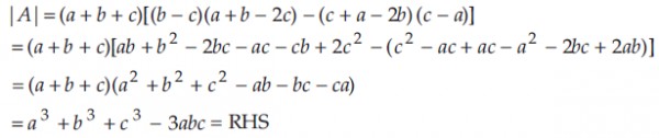 Using The Properties Of Determinants Prove The Following A B C A B B C C A B C C A A B A 3 B 3 C 3 3abc Sarthaks Econnect Largest Online Education Community