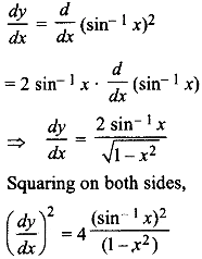 If Y Sin 1 X 2 Then Prove That 1 X 2 D 2y Dx 2 X Dy Dx 2 0 Sarthaks Econnect Largest Online Education Community