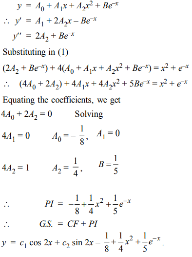 Solve By The Method Of Undetermined Coefficients The Equation Y 4y X 2 E X Sarthaks Econnect Largest Online Education Community