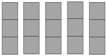 Snap cubes representing on average family size