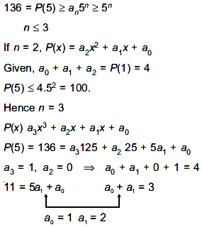 Let P X A0 A1 X x 2 Anx N Be A Polynomial In Which A I Is A Non Negative Integer For Each I 0 1 2 3 N Sarthaks Econnect Largest Online Education Community