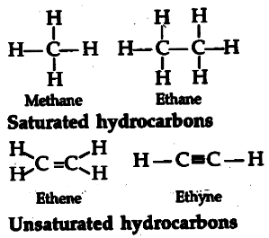 What Are Hydrocarbons Give Examples B Give The Structural Differences Between Saturated And Unsaturated Sarthaks Econnect Largest Online Education Community