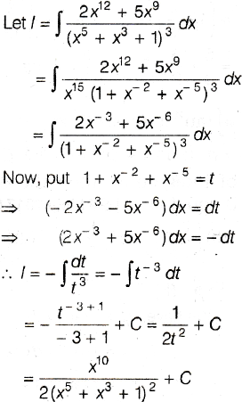 The Integral 2x 12 5x 9 X 5 X 3 1 3 Dx Is Equal To Sarthaks Econnect Largest Online Education Community