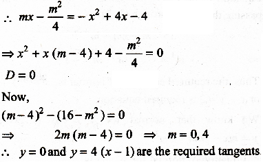 Equation Of Common Tangent Of Y X 2 Y X 2 4x 4 Is Sarthaks Econnect Largest Online Education Community