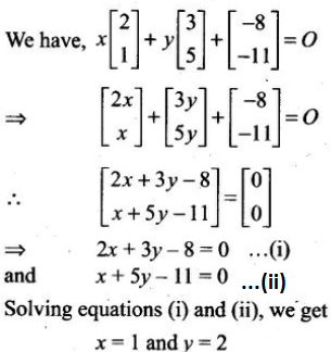 Solve For X And Y X 2 1 Y 3 5 8 11 0 Sarthaks Econnect Largest Online Education Community