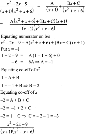 Resolve The Rational Expressions Into Partial Fractions X 2 2x 9 X 1 X 2 X 6 Sarthaks Econnect Largest Online Education Community