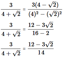 Rationalize the denominator