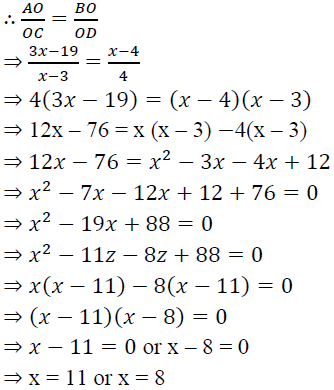 In Below Fig Ab Cd If Oa 3x 19 Ob X 4 Oc X 3 And Od 4 Find X Sarthaks Econnect Largest Online Education Community