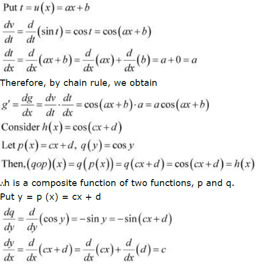 Differentiate The Functions With Respect To X Sin Ax B Cos Cx D Sarthaks Econnect Largest Online Education Community