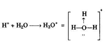 ion positive structure water draw stable acid formed hydronium dissolves when sarthaks