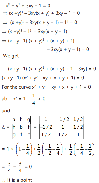 Locus Of All Point P X Y Satisfying X 3 Y 3 3xy 1 Consists Of Union Of Sarthaks Econnect Largest Online Education Community