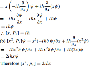 Show That A X Px Y Py Z Pz Iℏ B X 2 Px 2iℏx Sarthaks Econnect Largest Online Education Community